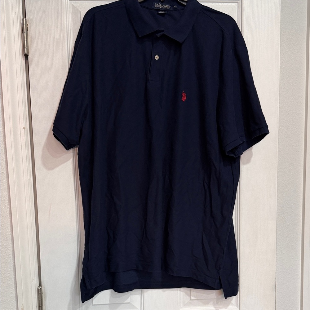 US Polo Mens Navy Polo Shirt